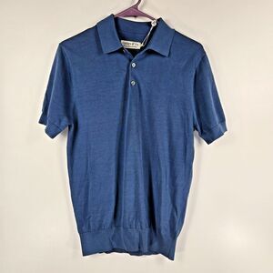 Collars & Co Men's Size Small Short Sleeve Silk Blend Collared Polo NWT CC74
